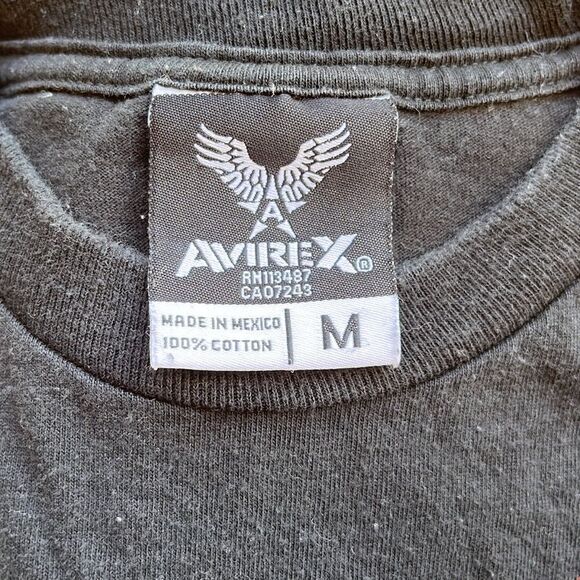 AVIREX💫SzM💫black tshirt  - Picture 7 of 7